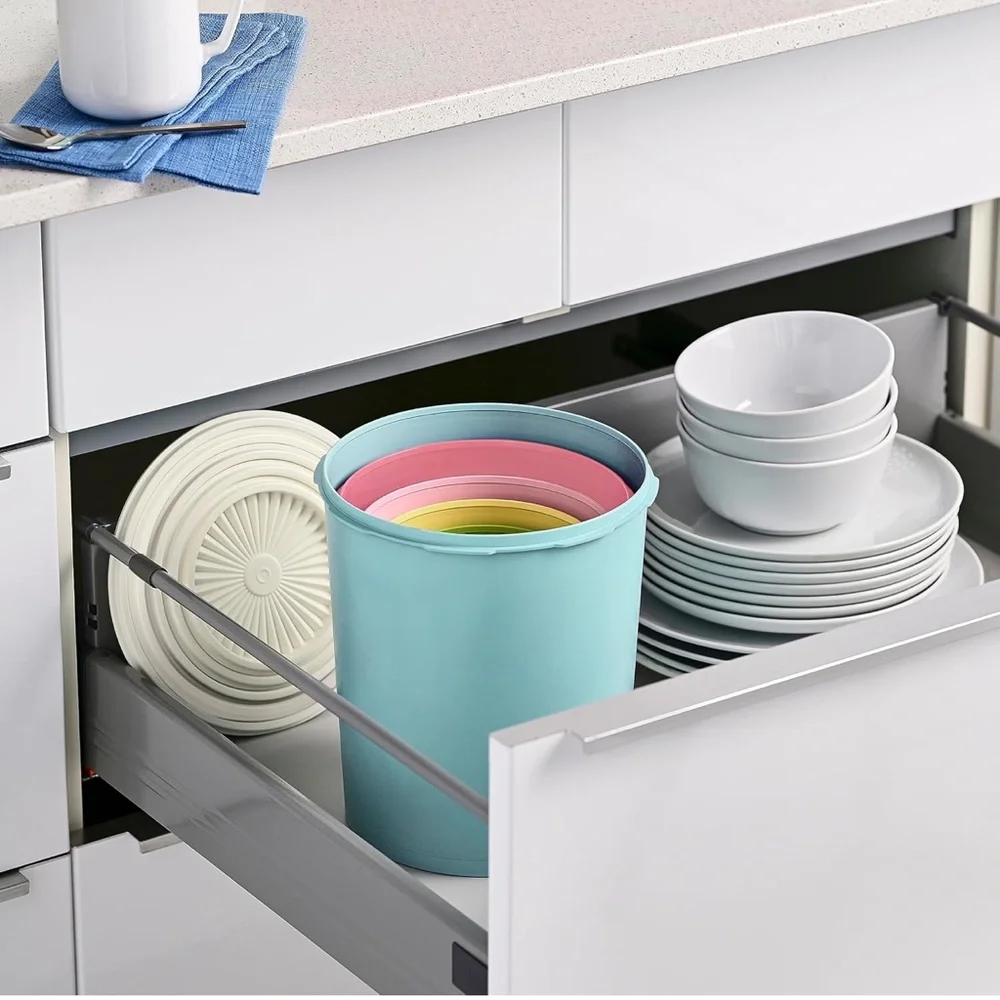 Tupperware (1) Pink Pastel Canister - Light Pink 7.5x6.65